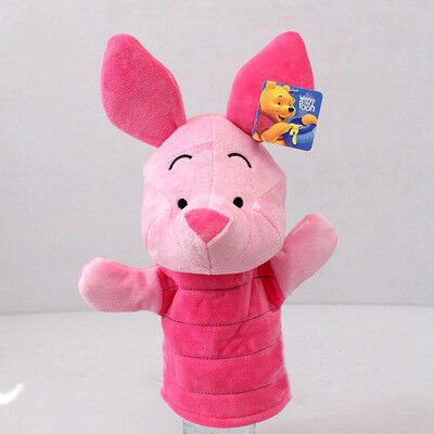 Winnie Pooh Tigger 스티치 Eyore 견면 벨벳 손가락 괴뢰 황색 분홍색 파랑