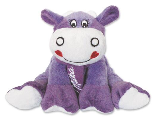 아이 아이들을 위한 자주색 Milka 암소 박제 동물 작은 견면 벨벳 장난감