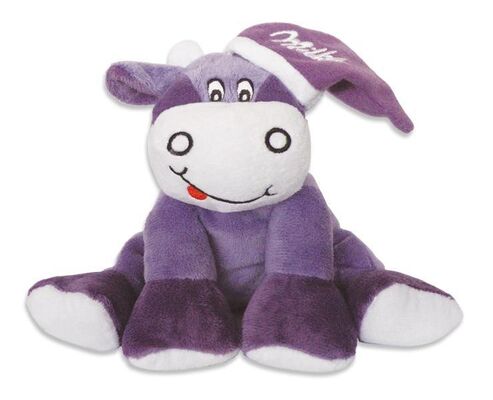 아이 아이들을 위한 자주색 Milka 암소 박제 동물 작은 견면 벨벳 장난감