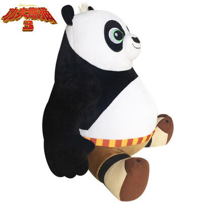 새로운 Kungfu 판다 3 착석 자세 판다 Po 만화에 의하여 채워지는 견면 벨벳 장난감