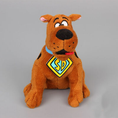 8inch 본래 브라운 만화 견면 벨벳 장난감 Scooby Doo 착석 자세 박제 동물