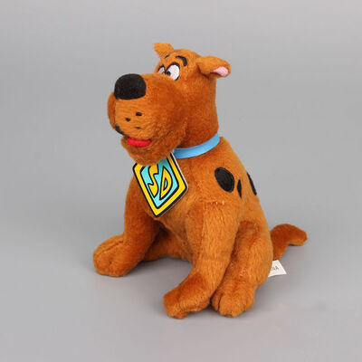 8inch 본래 브라운 만화 견면 벨벳 장난감 Scooby Doo 착석 자세 박제 동물