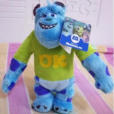 채워진 견면 벨벳은 수집을 위한 괴물 대학 마이크 Wazowski 액션 인형을 가지고 놀