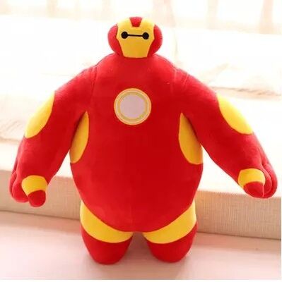 20cm 사랑스러운 큰 영웅 6 및 복수자는 아이를 위한 견면 벨벳 장난감을 채웠습니다