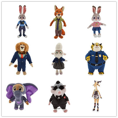 브라운과 녹색 Zootopia 디즈니 견면 벨벳 장난감 박제 동물 연약한 물자