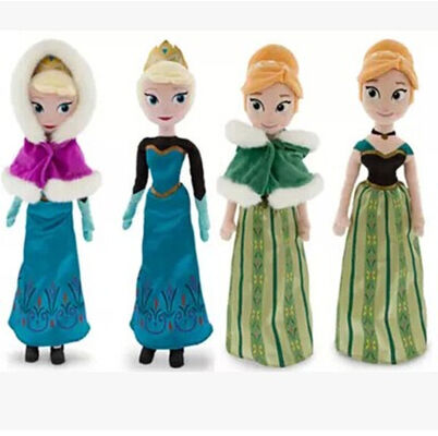 언 애나와 Elsa 디즈니 견면 벨벳 장난감 연약한 만화는 20 인치 인형을 채웠습니다