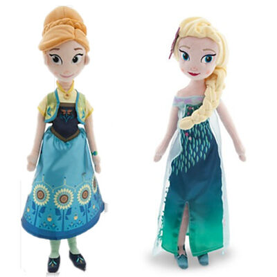 언 애나와 Elsa 디즈니 견면 벨벳 장난감 연약한 만화는 20 인치 인형을 채웠습니다