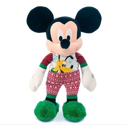 유행 귀여운 디즈니 견면 벨벳은 크리스마스 Mickey와 미니 마우스 40cm 고도를 가지고 놀