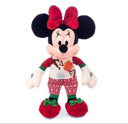 유행 귀여운 디즈니 견면 벨벳은 크리스마스 Mickey와 미니 마우스 40cm 고도를 가지고 놀