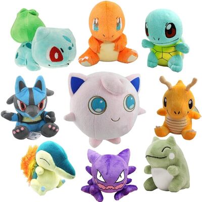 새로운 만화 인물 Pokemon는 기중기 판매 장난감 기계를 위한 견면 벨벳 장난감 8inch를 채웠습니다
