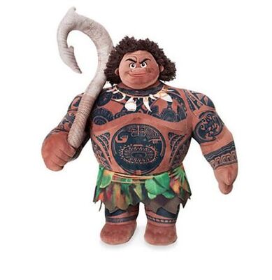 디즈니 본래 견면 벨벳은 Moana 마우이 중간 아름다움 연약한 장난감 인형을 가지고 놀