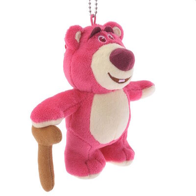 3마리의 Lotso Huggin 곰 디즈니 견면 벨벳 동물 책가방을 위해 13cm Keychian