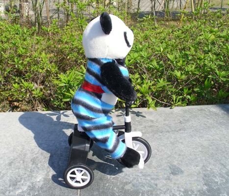 100% PP 면 음악 견면 벨벳 장난감, 전자 자전거 동물성 판다 연약한 장난감