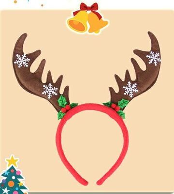 놀기를 위한 사랑스러운 크리스마스 견면 벨벳 Hairband 머리띠 동곳