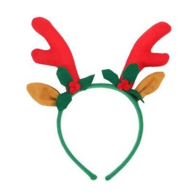 놀기를 위한 사랑스러운 크리스마스 견면 벨벳 Hairband 머리띠 동곳