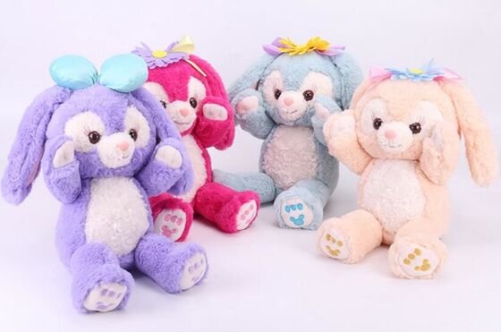 디즈니 새로운 Duffy Stella Lou 토끼는 25cm/48cm 장난감을 채웠습니다