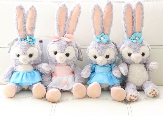 디즈니 새로운 Duffy Stella Lou 토끼는 25cm/48cm 장난감을 채웠습니다