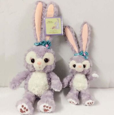 디즈니 새로운 Duffy Stella Lou 토끼는 25cm/48cm 장난감을 채웠습니다