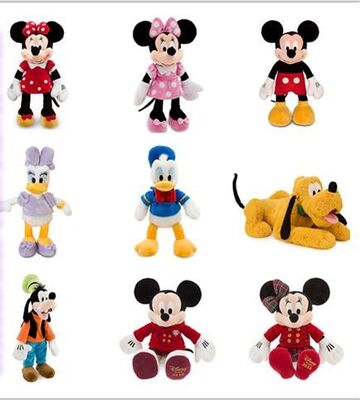Mickey와 Minnie 연약한 장난감, 8 아기를 위한 인치에 의하여 채워지는 장난감