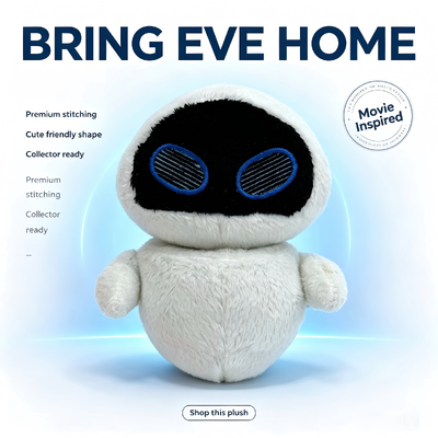 귀여운 디즈니 픽사 플러시 WALL-E EVE 봉제 인형