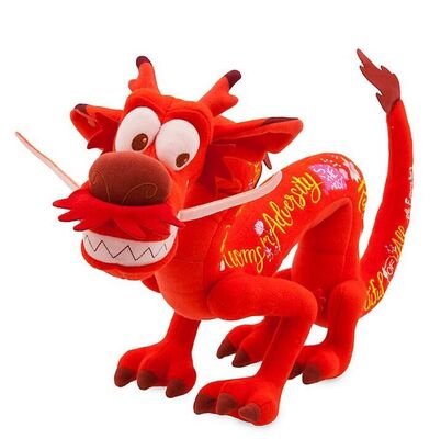 디즈니 새로운 본래 Mushu 만화 연약한 장난감 견면 벨벳은 30cm를 가지고 놀