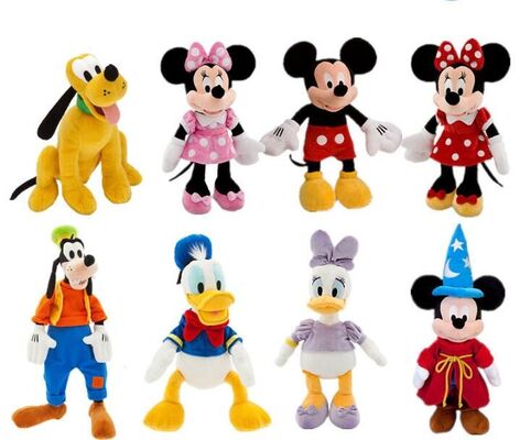본래 디즈니 고전적인 Mickey 가족 견면 벨벳은 22cm를 가지고 놀