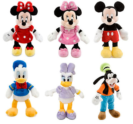 본래 디즈니 고전적인 Mickey 가족 견면 벨벳은 22cm를 가지고 놀