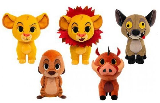 디즈니 Plushies Timon 사자 임금 및 Pumbaa 견면 벨벳 장난감