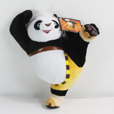 본래 Kungfu 판다 걷어차기 자세 만화 견면 벨벳 장난감 박제 동물