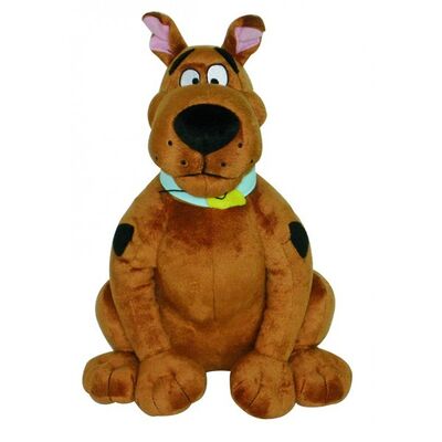 선전용 만화 견면 벨벳은 채워진 scooby doo, 앉는 자세를 가지고 놀