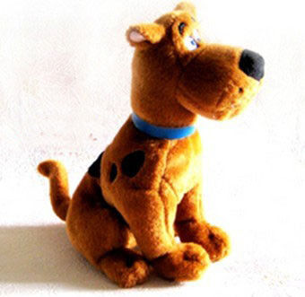 선전용 만화 견면 벨벳은 채워진 scooby doo, 앉는 자세를 가지고 놀
