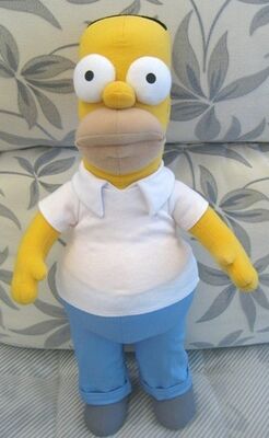 Simpsons 박제 동물 만화 견면 벨벳 장난감, 폴리에스테 물자
