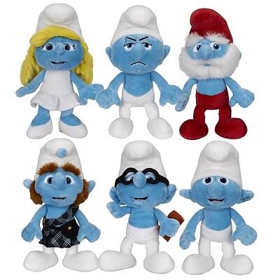 촉진 선물을 위한 귀엽고 파란 Smurf에 의하여 채워지는 장난감 만화 견면 벨벳 장난감