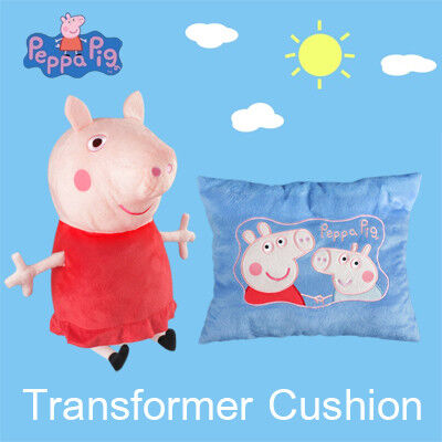 유행 침구를 위한 뒤집을 수 있는 Peppa 돼지 견면 벨벳 장난감 방석 그리고 베개