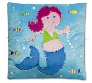 mermaid Plush Square Pillows 아기 베개 사랑스러운 디즈니 개인화된 공주