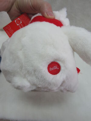 코카콜라 북극 곰 박제 동물 크리스마스 견면 벨벳은 16cm 크기를 가지고 놀