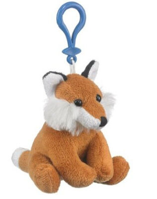 브라운 주문을 받아서 만들어진 Fox에 의하여 채워진 열쇠 단추 작은 견면 벨벳은 12cm 크기를 가지고 놀