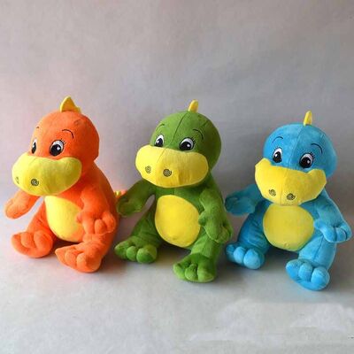 숲 동물 Dino 용 박제 동물은, 녹색/파랑/회색 가지고 놀