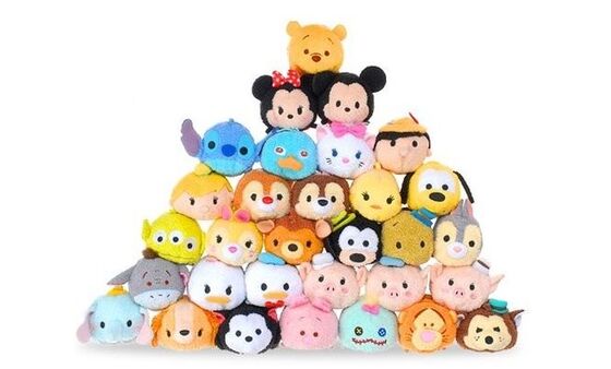 이동 전화 스크린 세탁기술자 Keychain 부대를 위한 뜨거운 디즈니 Tsum Tsums 수집 견면 벨벳 장난감