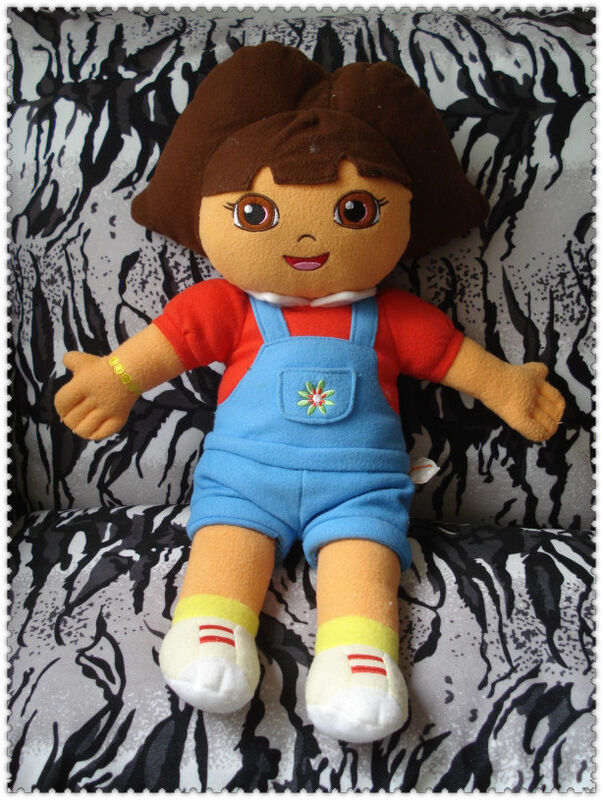 유행 Dora 탐험가 만화 견면 벨벳은 갈청색 빨간 45cm 관례를 가지고 놀