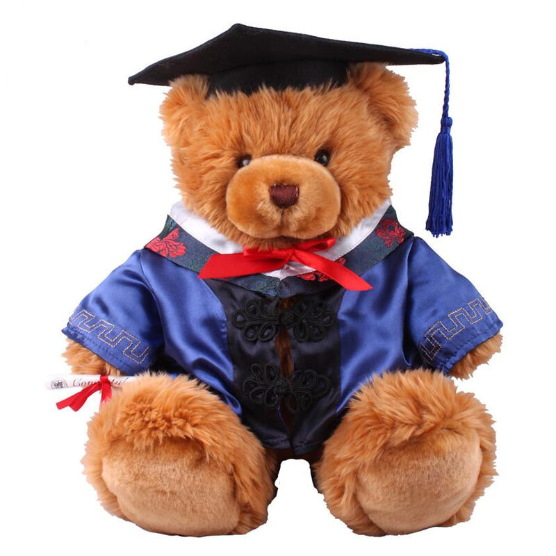 graduation 18 인치 닥터 장난감 곰 수집 축하를 위한 채워진 연약한 견면 벨벳 장난감