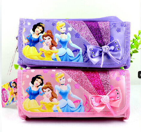 승진 선물을 위한 지퍼를 가진 Plush Pencil Bag 분홍색 디즈니 자주색/공주